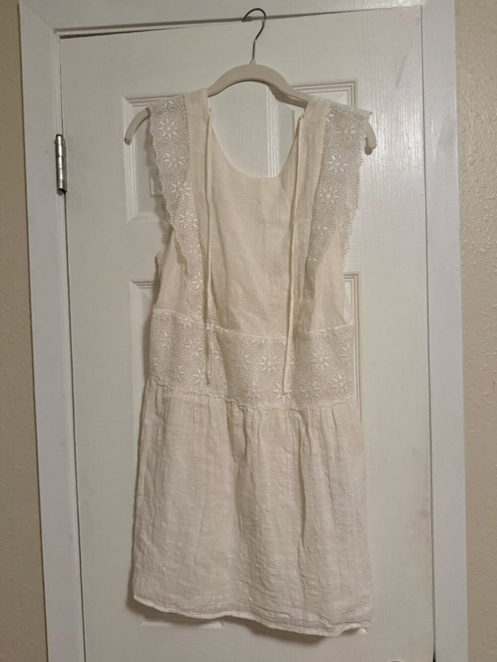 Sezane Backless Mini Dress -  Robe Naidé- White - Size 38 (US 6) - Picture 15 of 15